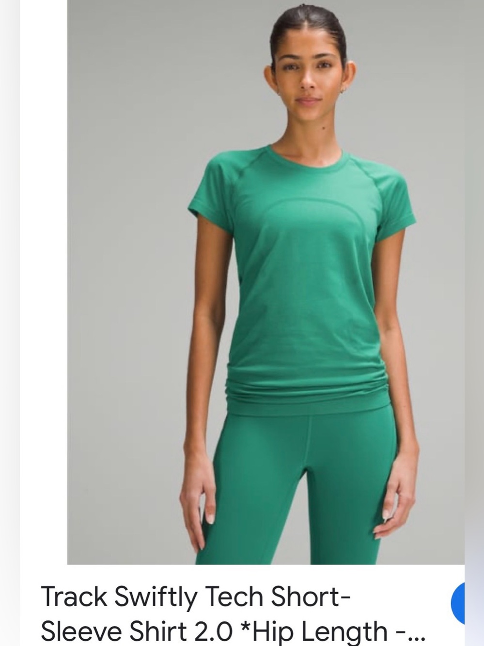 lululemon athletica Green Short-Sleeve Tech Tee